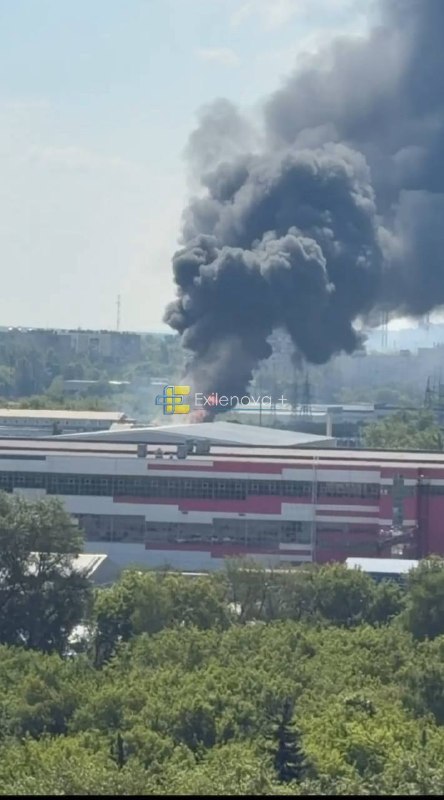 Fire reported at the power substation in Lyubertsy, Moscow region