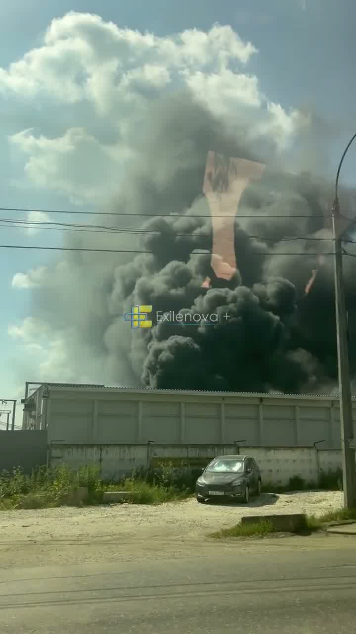Fire reported at the power substation in Lyubertsy, Moscow region