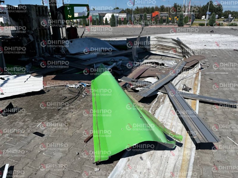 5 fuel station was attacked with drones in Dnipropetrovsk region