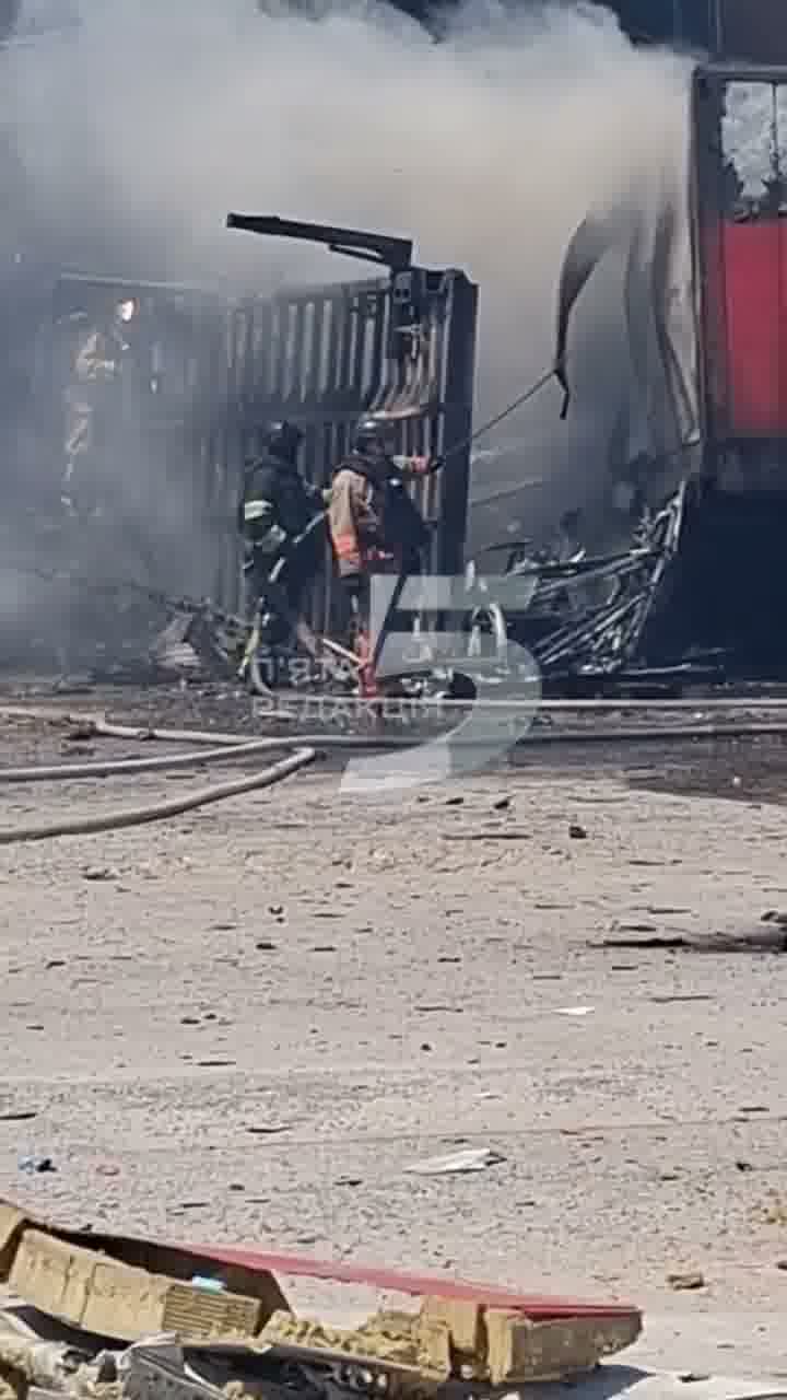 Damage in Zaporizhzhia as result of Russian strikes