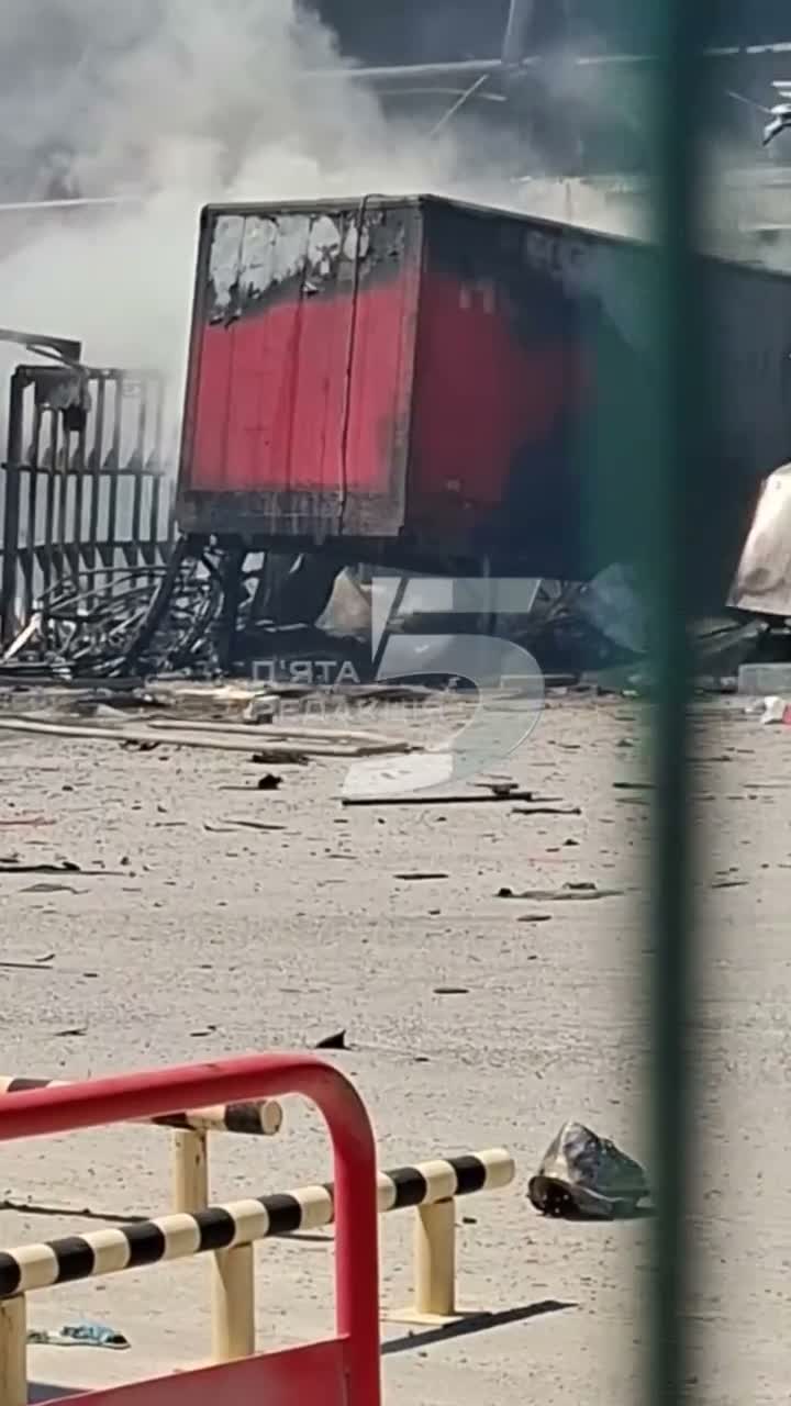 Damage in Zaporizhzhia as result of Russian strikes