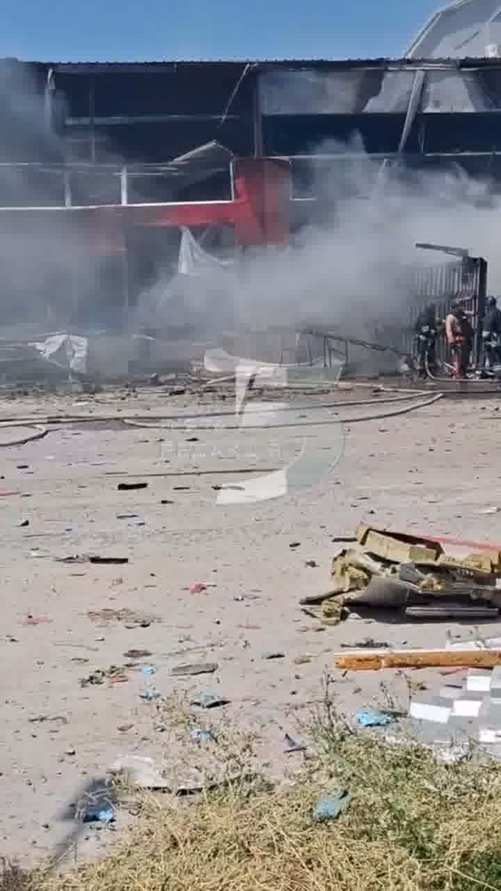 Damage in Zaporizhzhia as result of Russian strikes