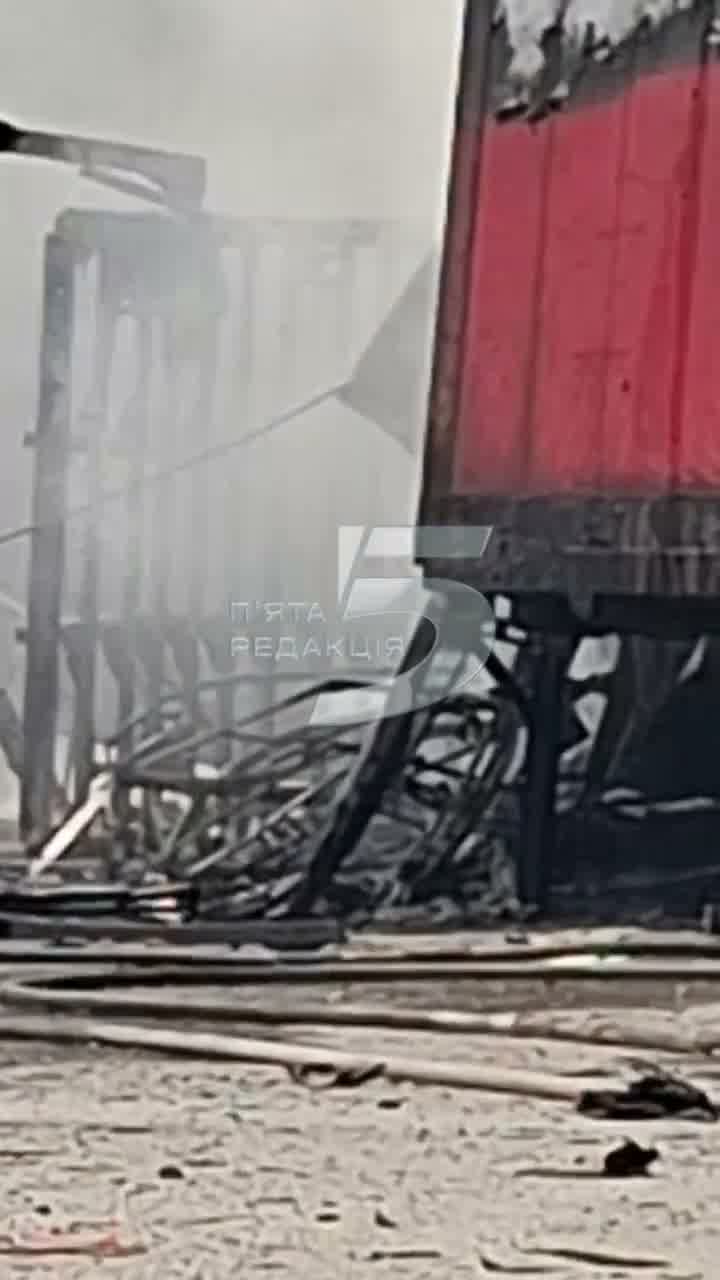 Damage in Zaporizhzhia as result of Russian strikes
