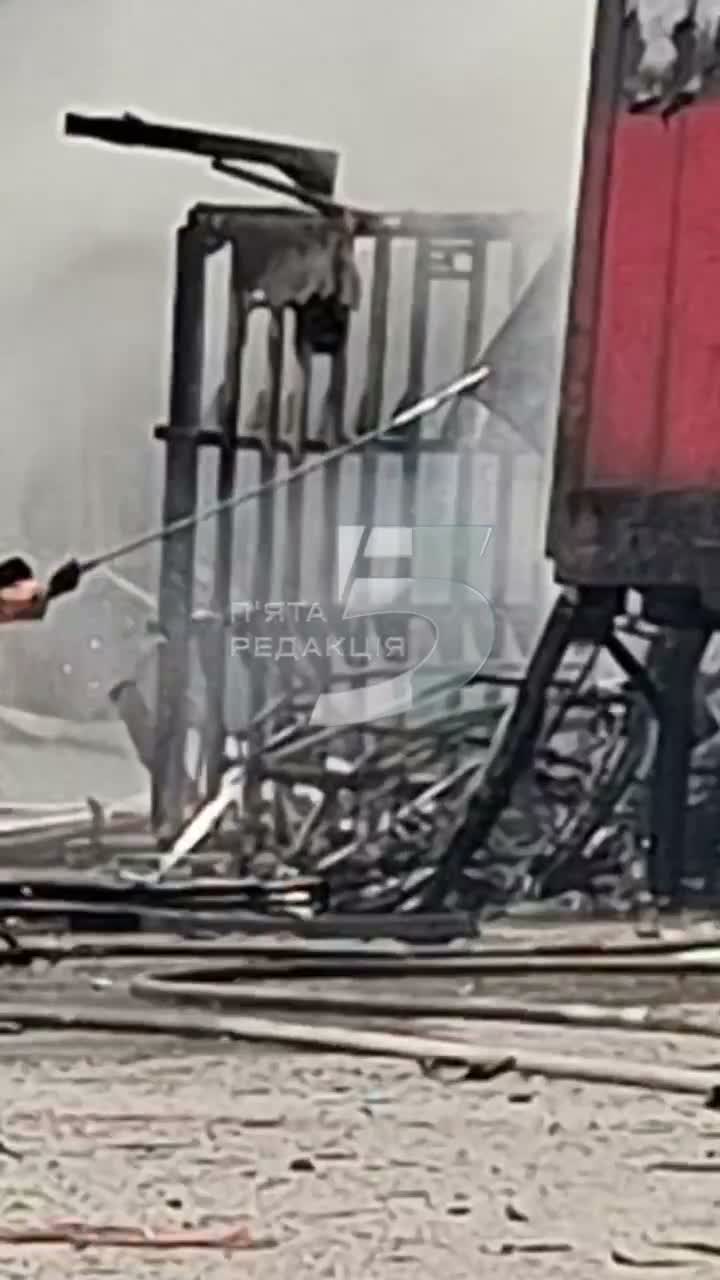 Damage in Zaporizhzhia as result of Russian strikes