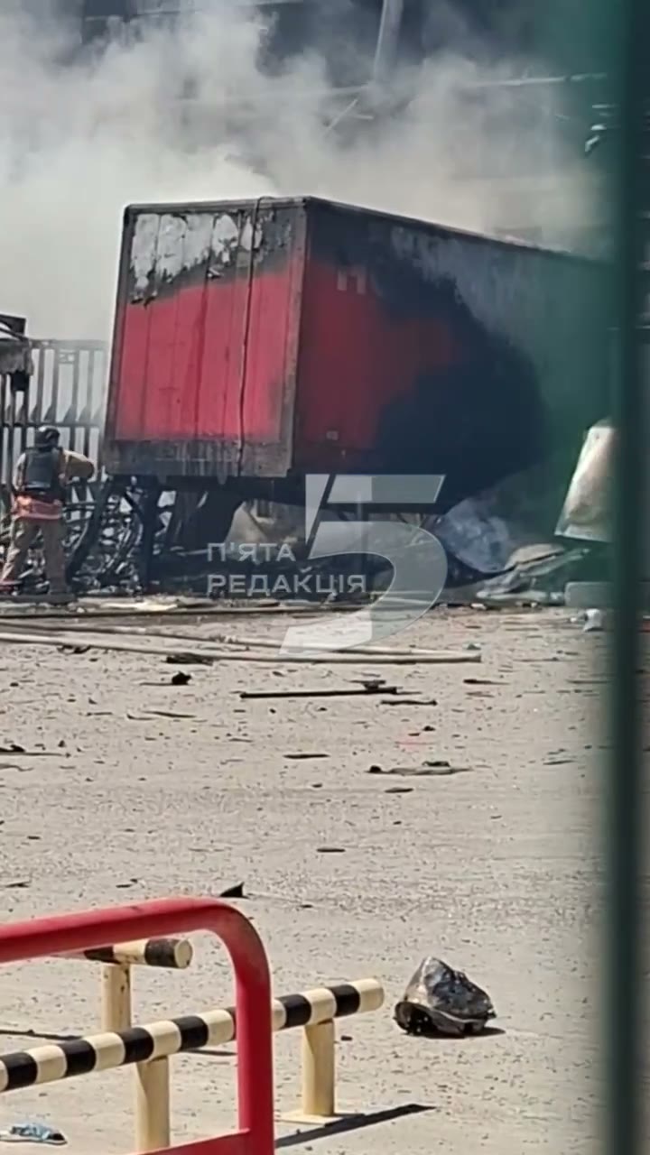 Damage in Zaporizhzhia as result of Russian strikes