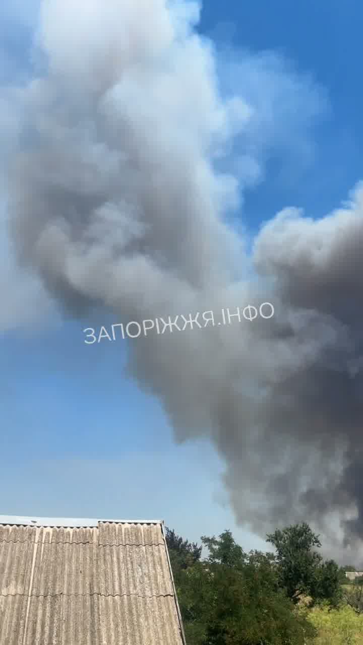 Fire in Bilenke as result of Russian strikes