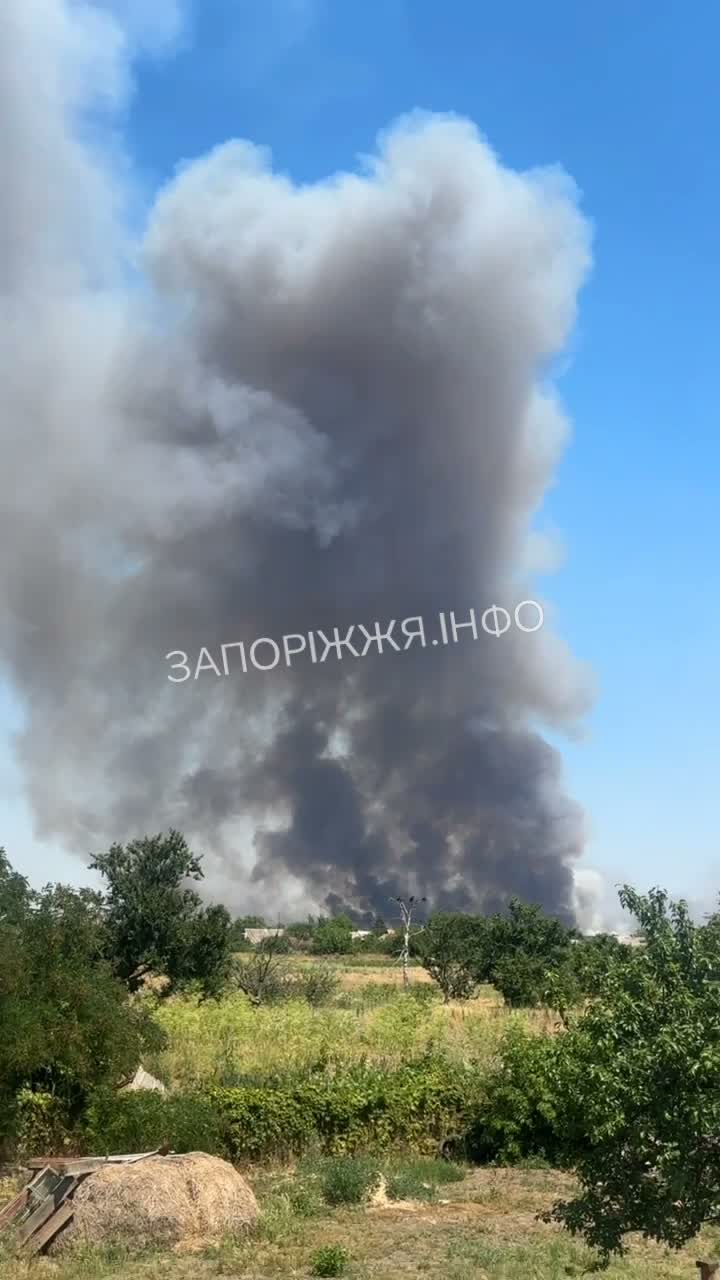 Fire in Bilenke as result of Russian strikes