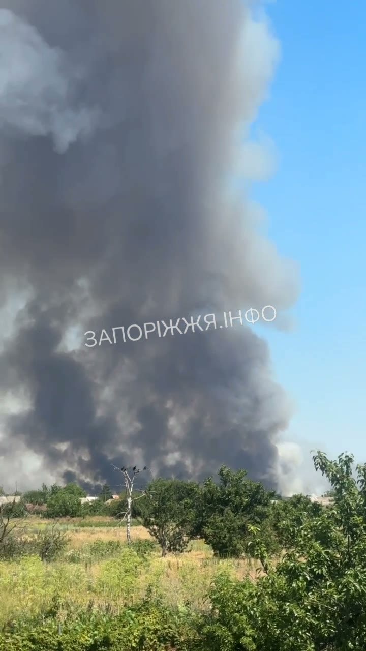 Fire in Bilenke as result of Russian strikes