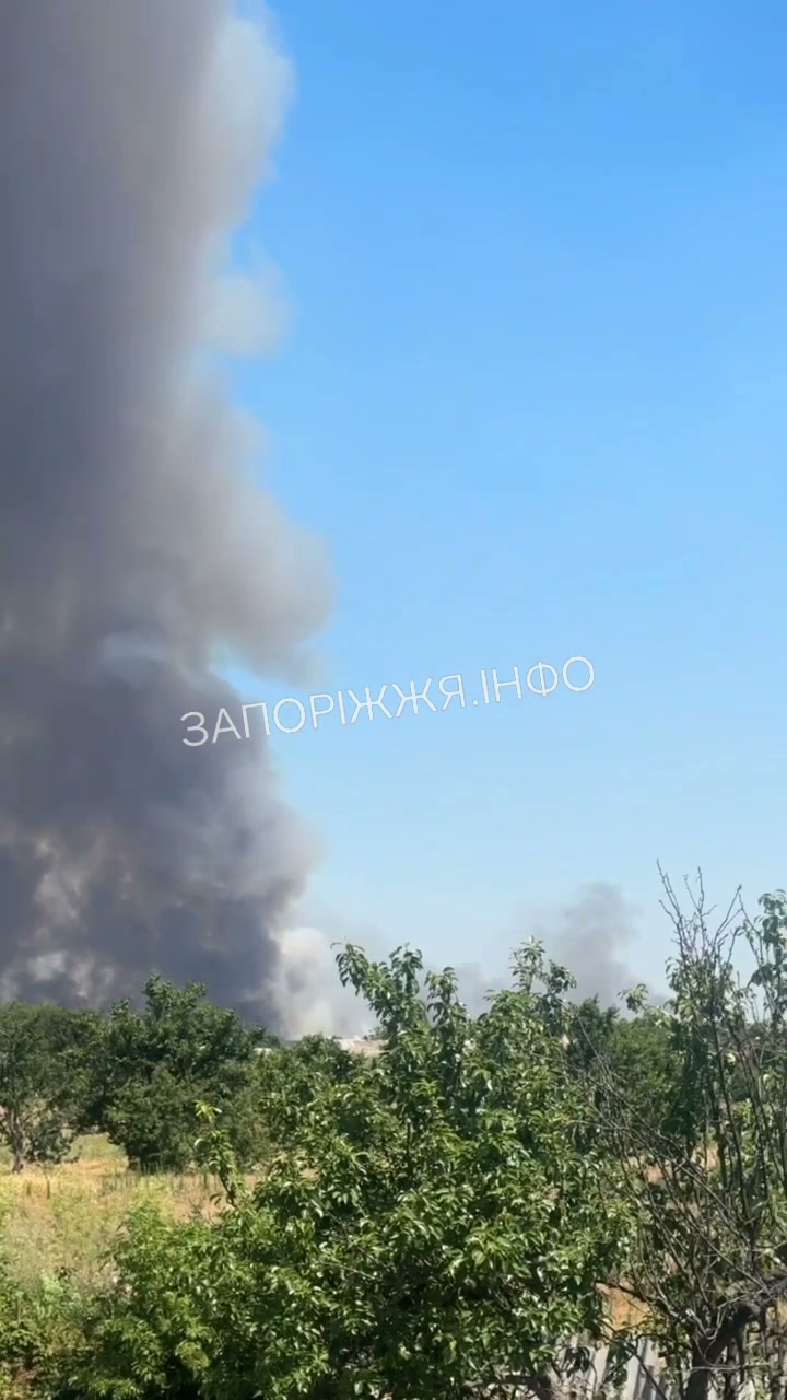 Fire in Bilenke as result of Russian strikes