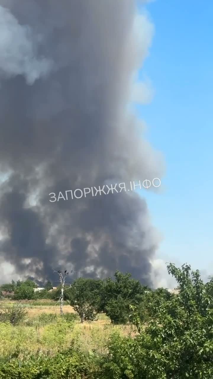 Fire in Bilenke as result of Russian strikes