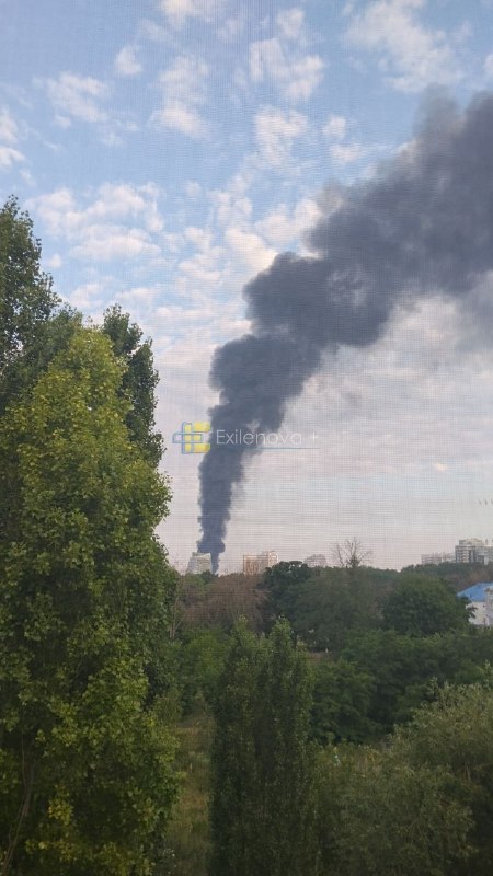 Fire after explosions in Belgorod