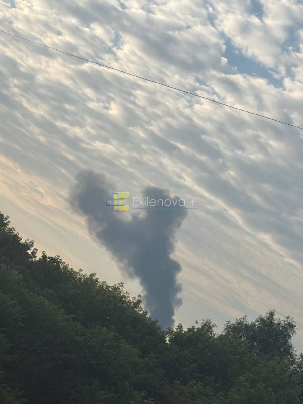 Fire after explosions in Belgorod