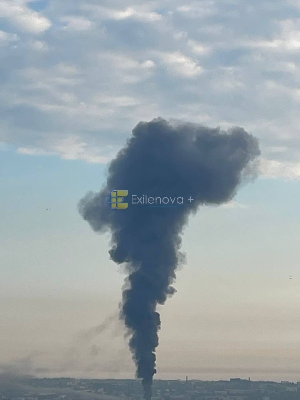 Fire after explosions in Belgorod