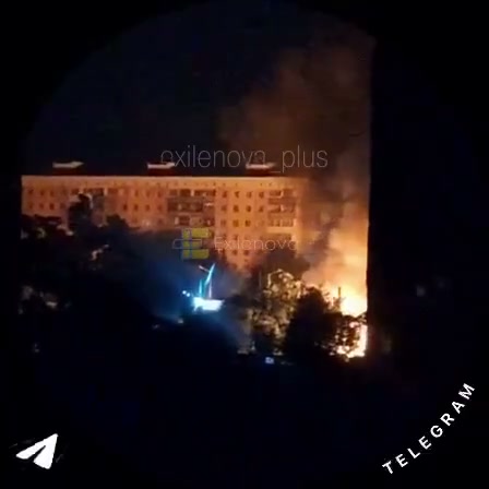 Fires in Mariupol after overnight strikes