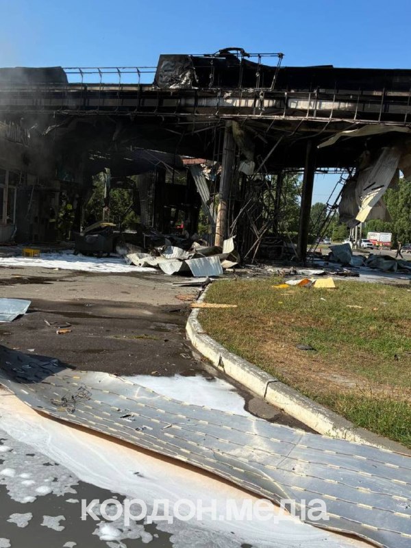 3 wounded as result of drone strike at the fuel station in Sumy