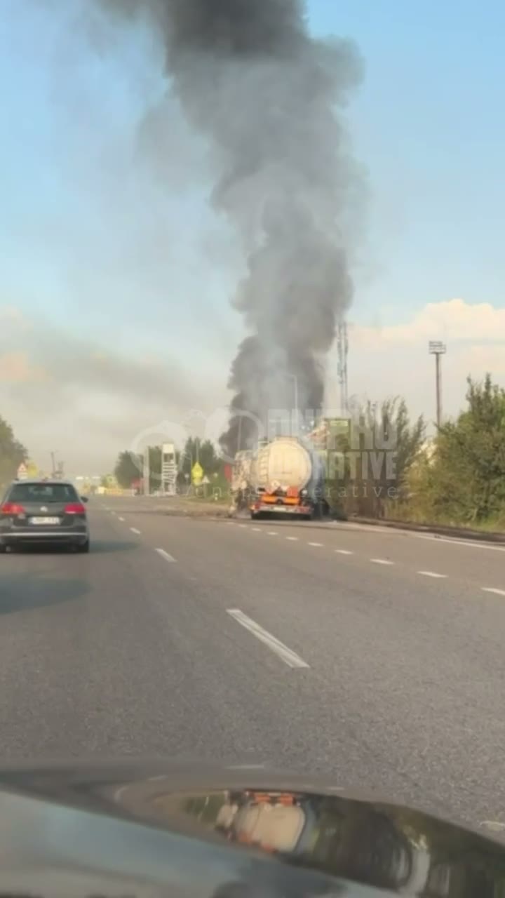 Drone hit at the fuel station near Krynychky, Dnipropetrovsk region
