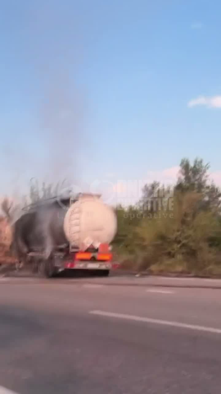 Drone hit at the fuel station near Krynychky, Dnipropetrovsk region