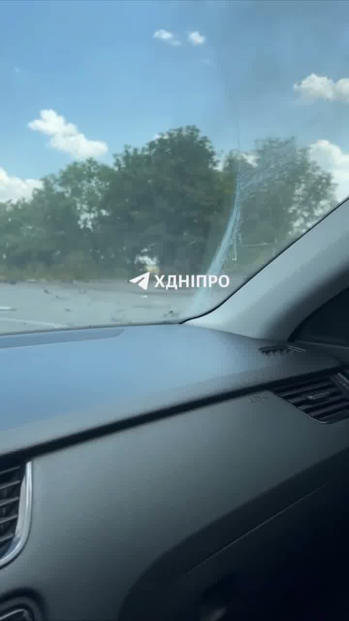 Drone had targeted agricultural harvester at Dnipro-Zaporizhzhia highway