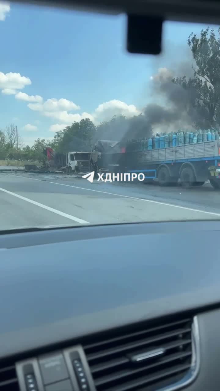 Drone had targeted agricultural harvester at Dnipro-Zaporizhzhia highway