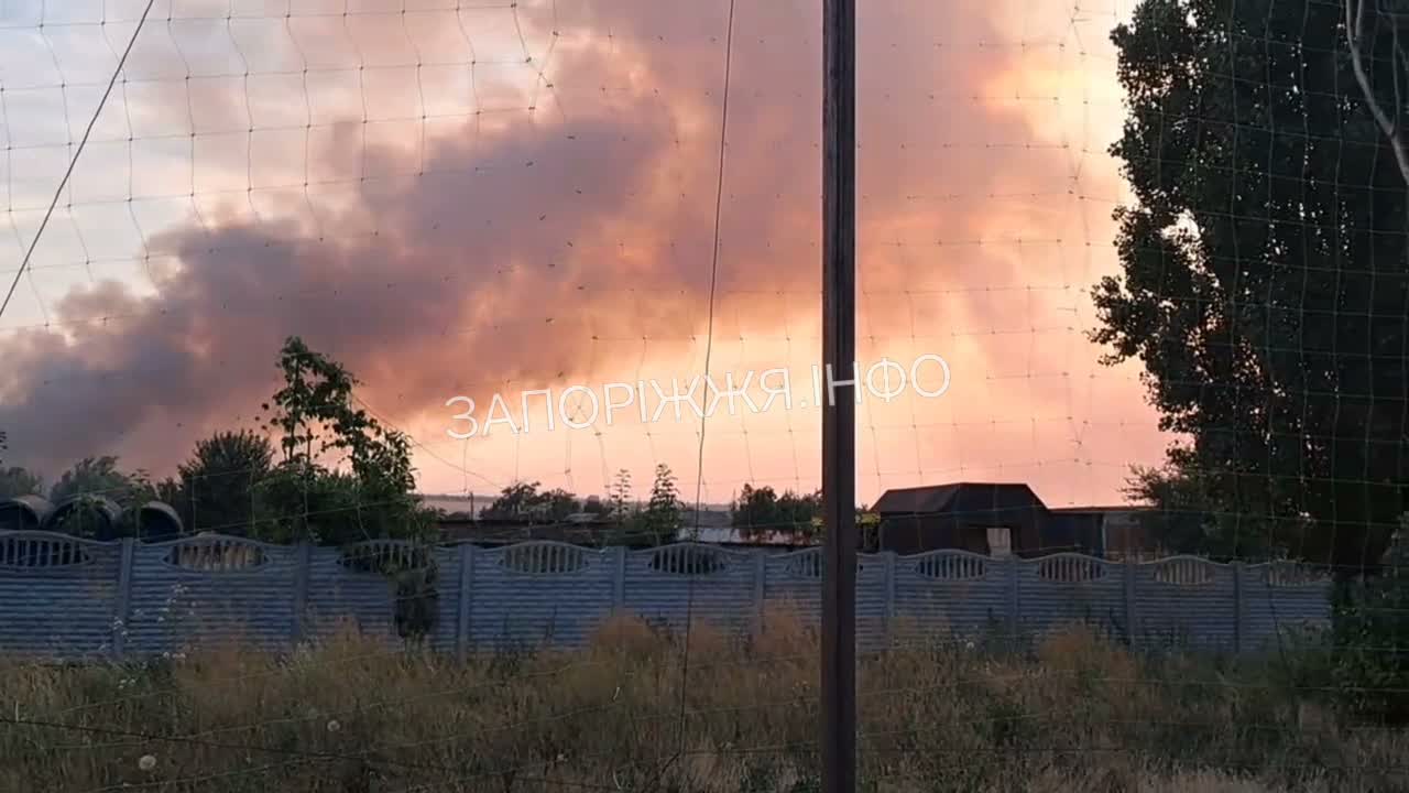 Fires in Bilenke as result of Russian strikes