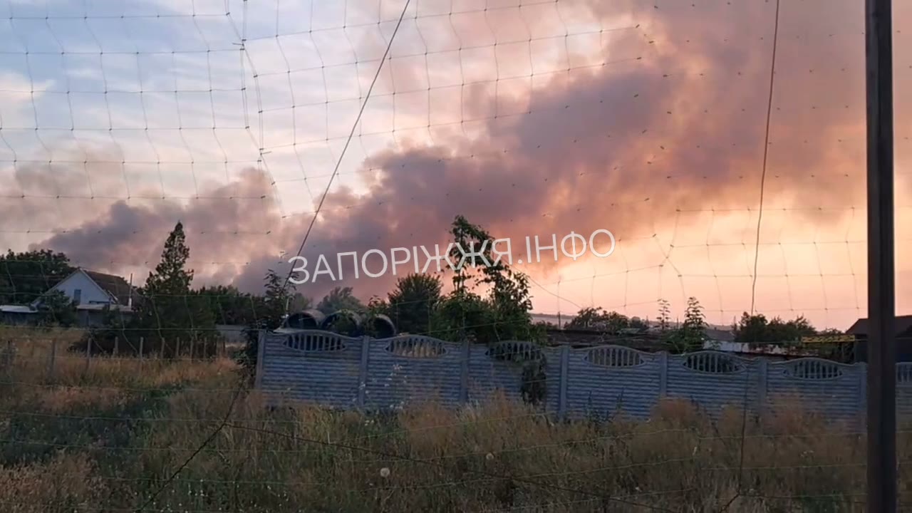 Fires in Bilenke as result of Russian strikes