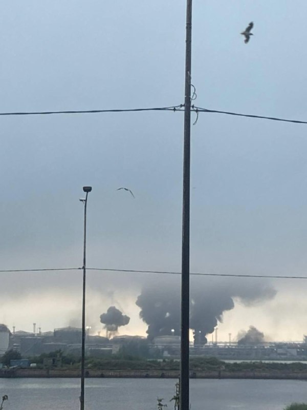 Several oil reservoirs were targeted in St Petersburg port