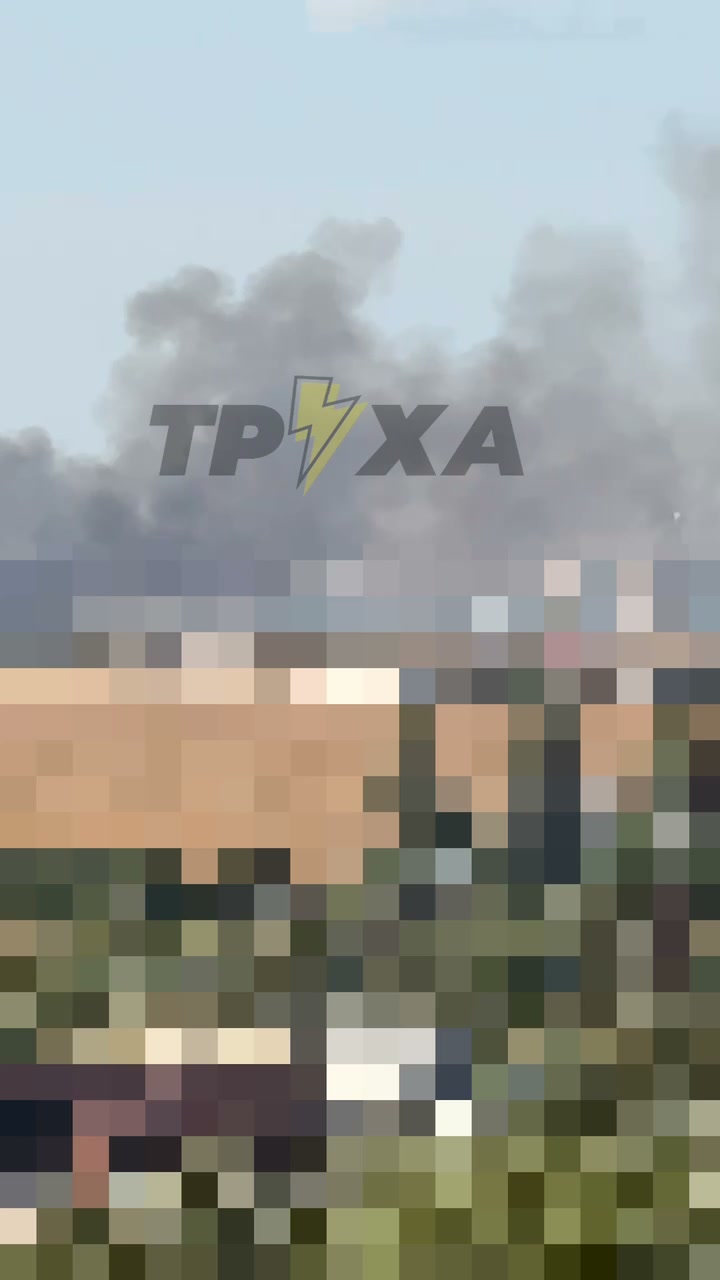 Fire after missile strike in Odesa region