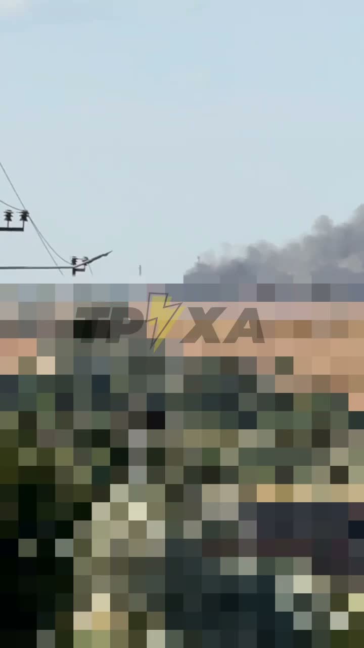Fire after missile strike in Odesa region