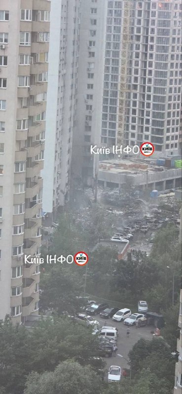 Damage in Kyiv after Russian missile strikes