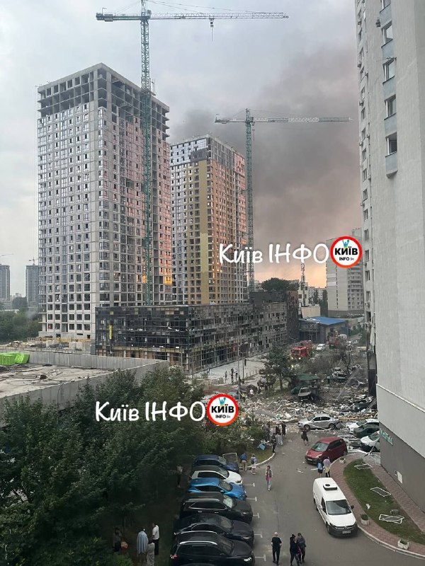 Damage in Kyiv after Russian missile strikes