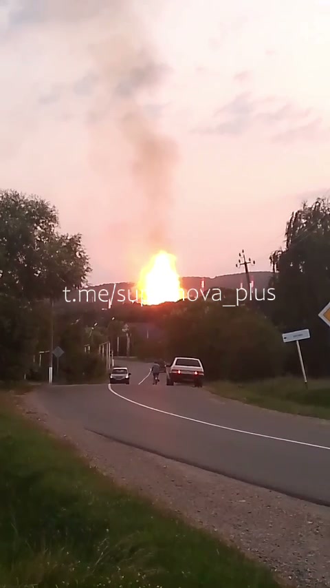 Natural gas pumping station was targeted in a suspected missile strike in Krasnodar region