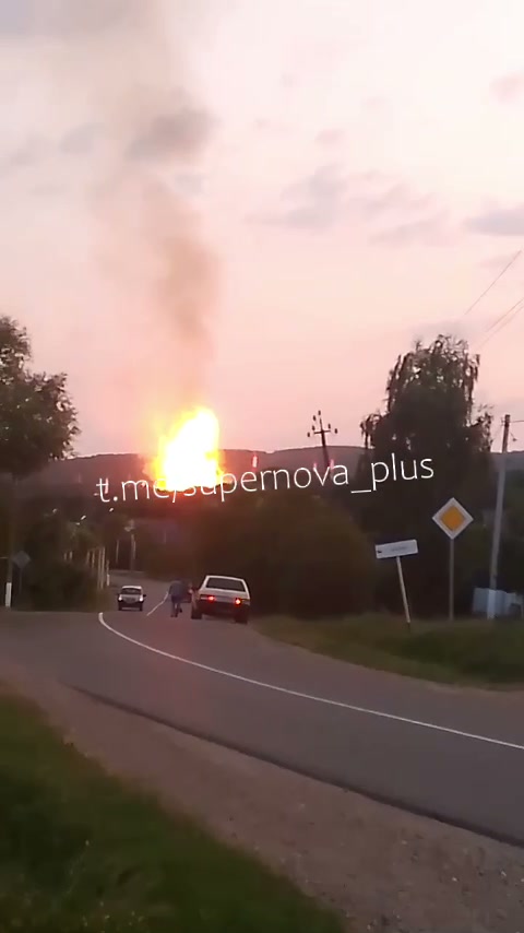 Natural gas pumping station was targeted in a suspected missile strike in Krasnodar region