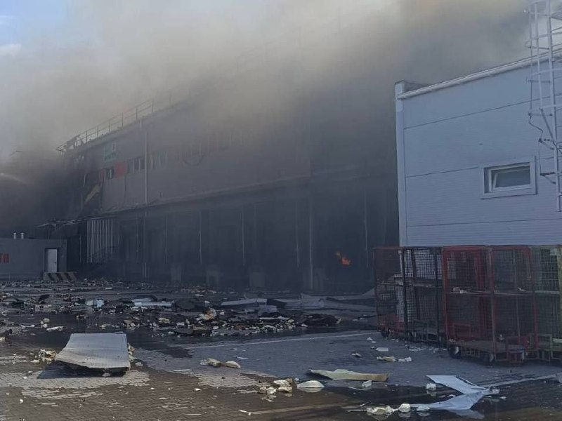 Расійскі ўдар зноў накіраваны на тэрмінал Новая пошта каля Дняпра