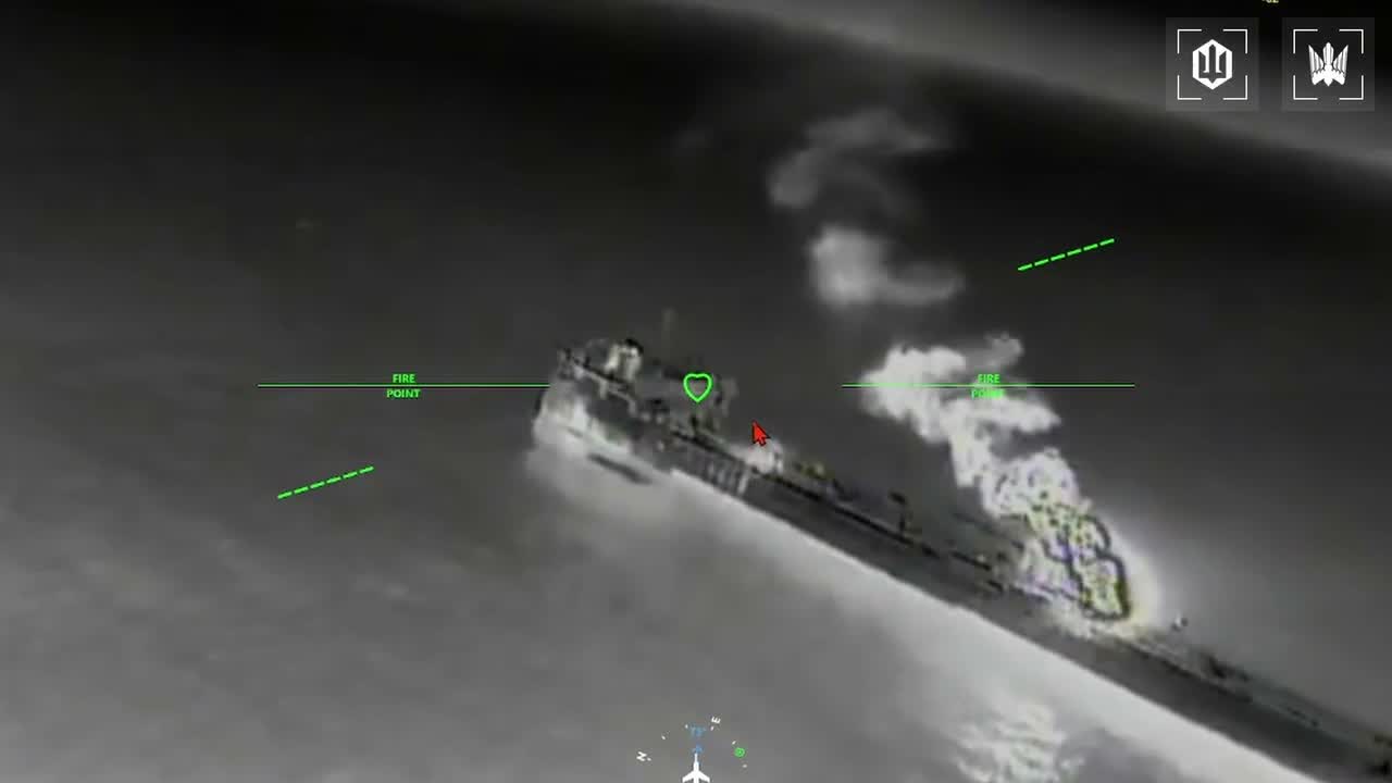 Ukrainian drones have targeted 9 more tankers of Russian shadow fleet in Azov Sea overnight