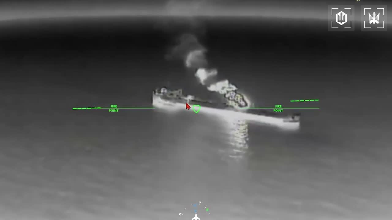 Ukrainian drones have targeted 9 more tankers of Russian shadow fleet in Azov Sea overnight