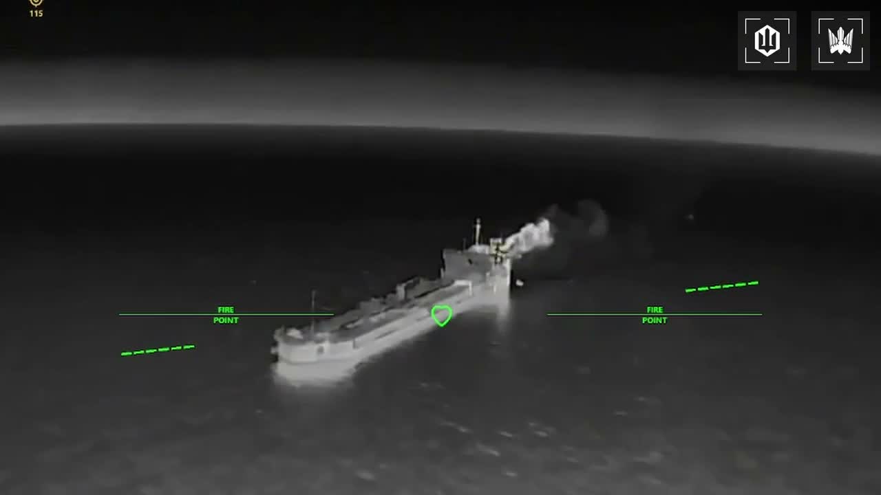 Ukrainian drones have targeted 9 more tankers of Russian shadow fleet in Azov Sea overnight