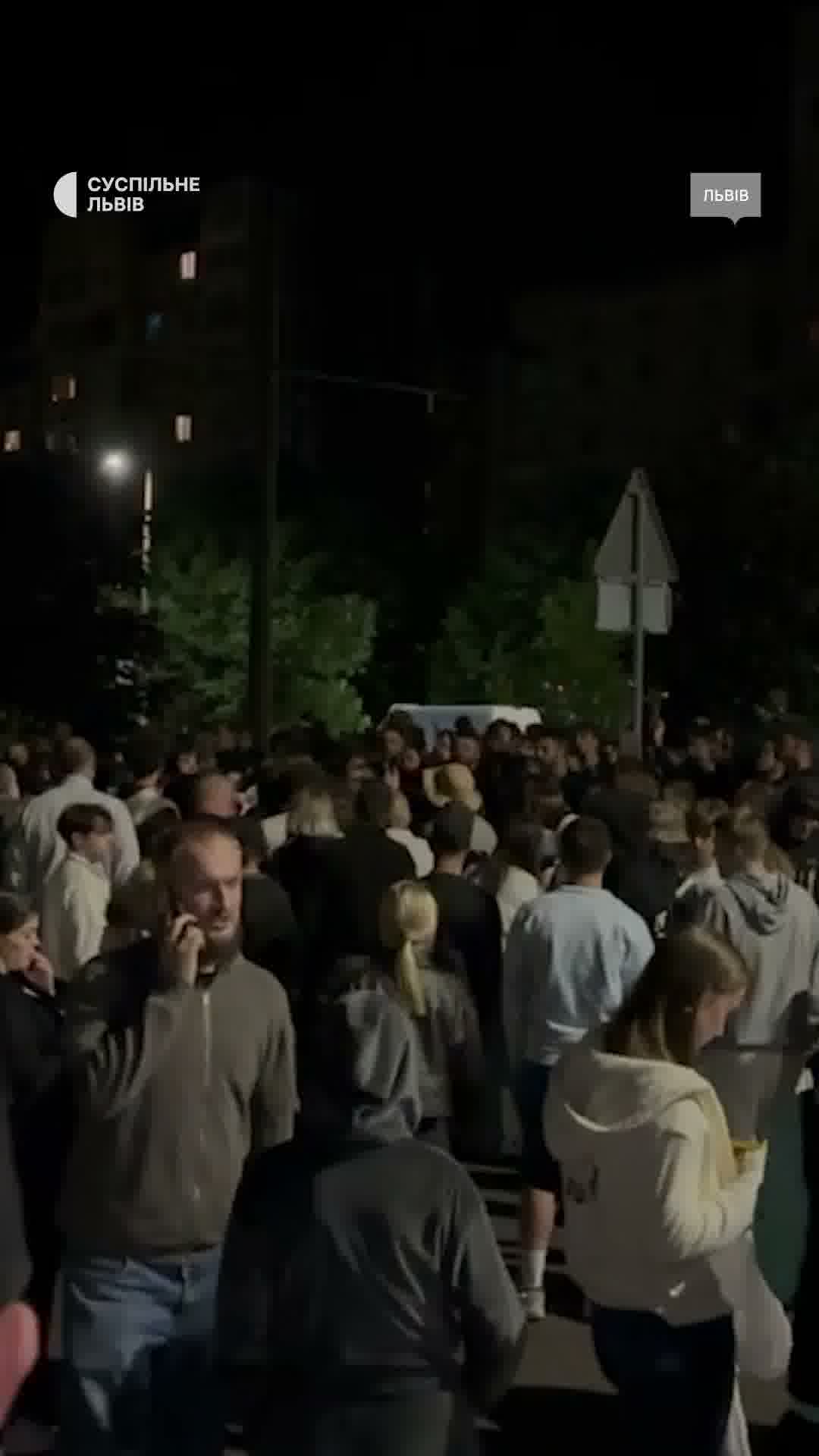 Tensions at protest in Lviv after military and police attempt to detain alleged draft dodger