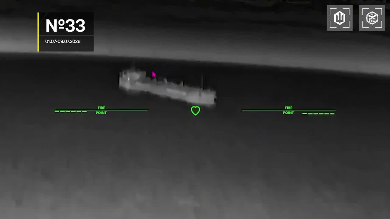 Ukrainian drones have targeted 14 vessels in Azov Sea overnight