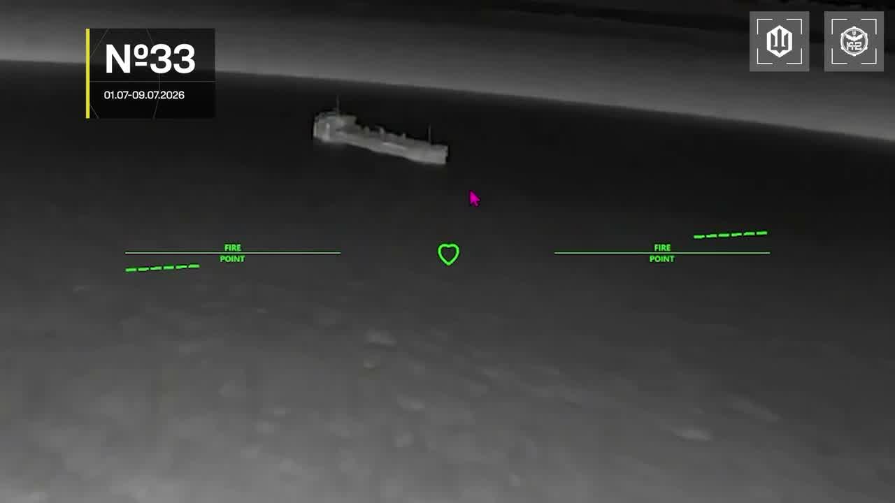 Ukrainian drones have targeted 14 vessels in Azov Sea overnight