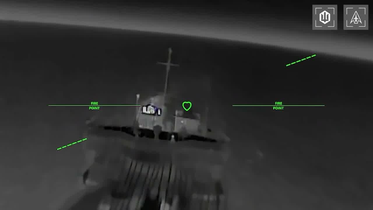 Ukrainian drones have targeted 14 vessels in Azov Sea overnight