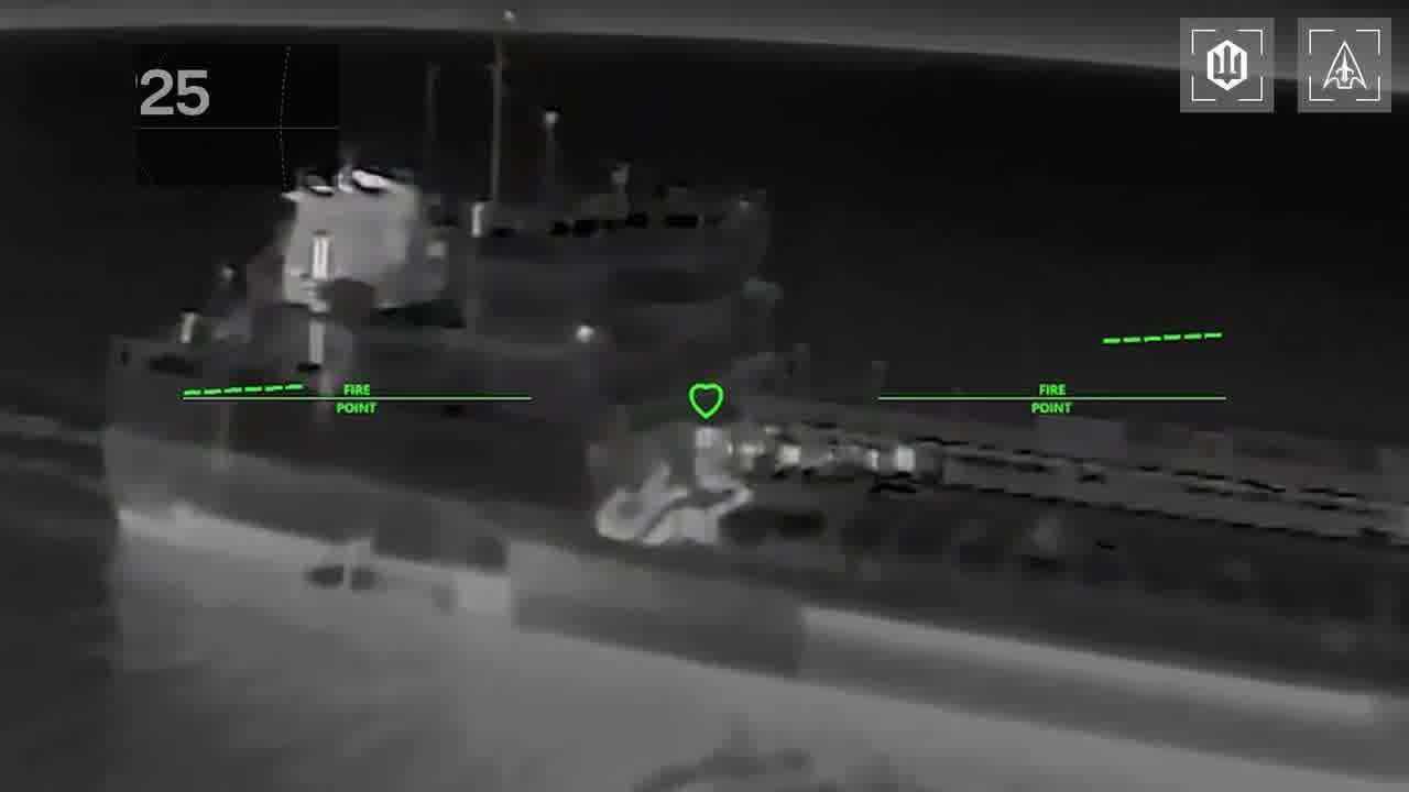 Ukrainian drones have targeted 14 vessels in Azov Sea overnight