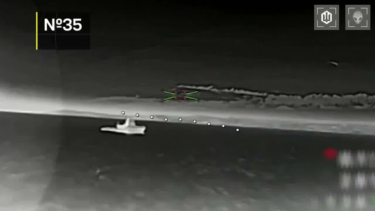 Ukrainian drones have targeted 14 vessels in Azov Sea overnight