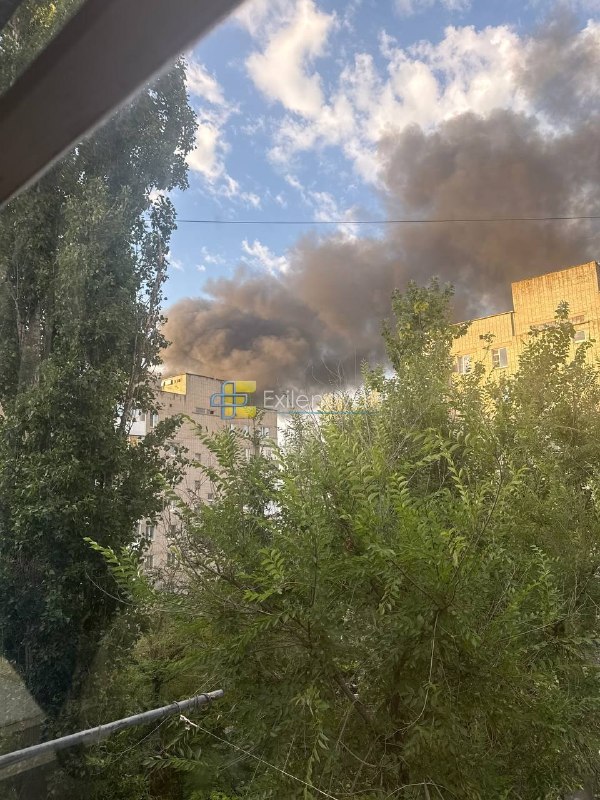 Fuel terminal is on fire in Taganrog, Rostov region after drones strikes overnight