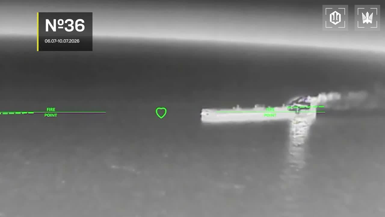 13 vessels of Russian shadow fleet were targeted near Crimea overnight