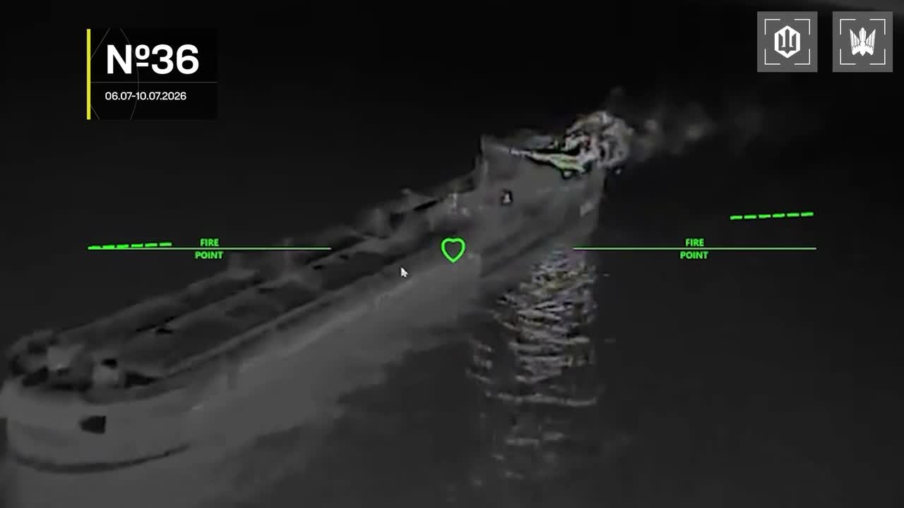 13 vessels of Russian shadow fleet were targeted near Crimea overnight