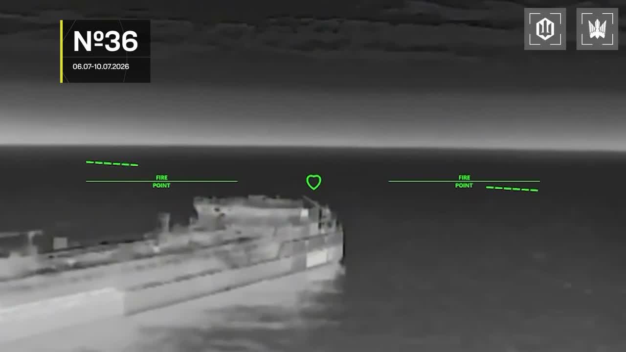 13 vessels of Russian shadow fleet were targeted near Crimea overnight
