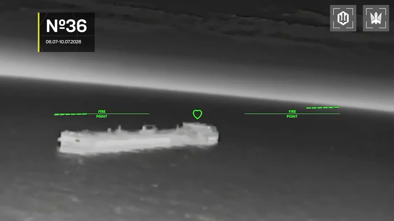 13 vessels of Russian shadow fleet were targeted near Crimea overnight