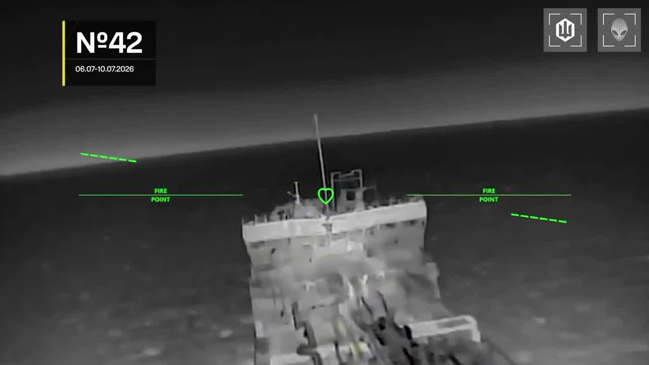 13 vessels of Russian shadow fleet were targeted near Crimea overnight