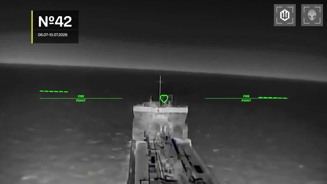 13 vessels of Russian shadow fleet were targeted near Crimea overnight