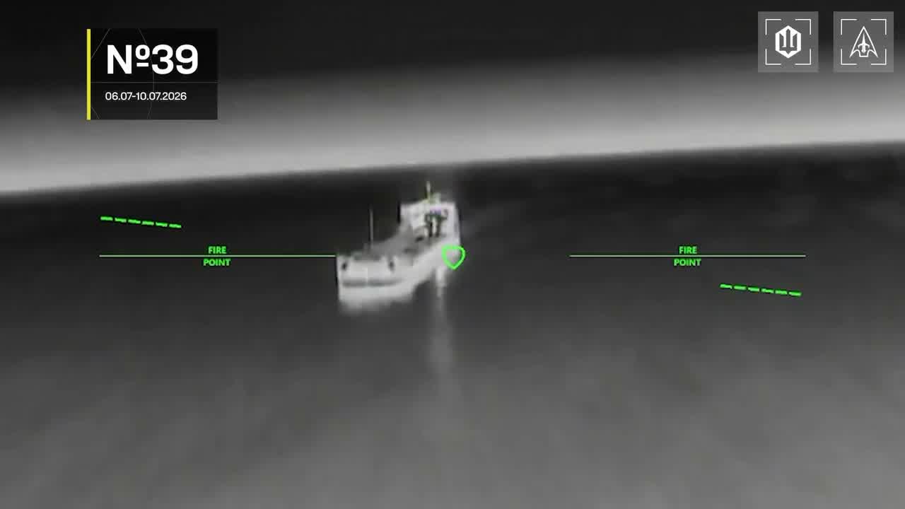 13 vessels of Russian shadow fleet were targeted near Crimea overnight